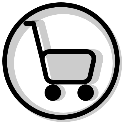 Circular Shopping Cart Free Open-Source SVG Icon (Pepicons Print)