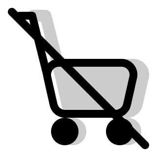 Cart Disabled Free Open-Source SVG Icon (Pepicons Print)