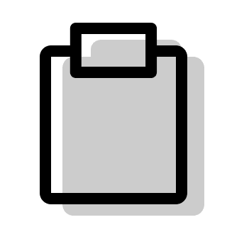 Clipboard (Pepicons Print) Free Open-Source SVG Icon (Pepicons Print)