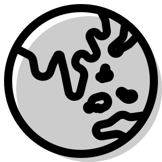 Asia Earth Globe Free Open-Source SVG Icon (Pepicons Print)