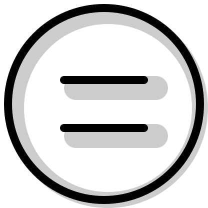 Equal Sign in Circle Free Open-Source SVG Icon (Pepicons Print)