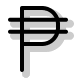 Peso Currency Symbol Free Open-Source SVG Icon