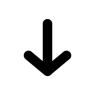 Downward Arrow (Pepicons) Free Open-Source SVG Icon (Pepicons)