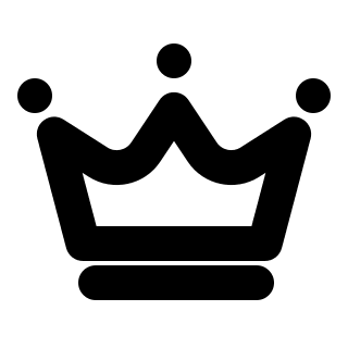 Crown Symbol Free Open-Source SVG Icon (Pepicons)