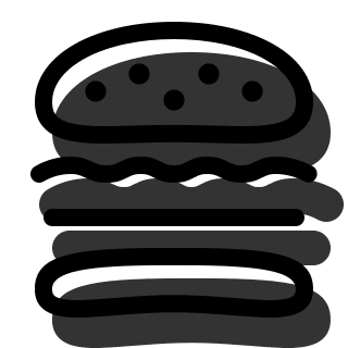 Hamburger Print Design Free Open-Source SVG Icon (Pepicons)