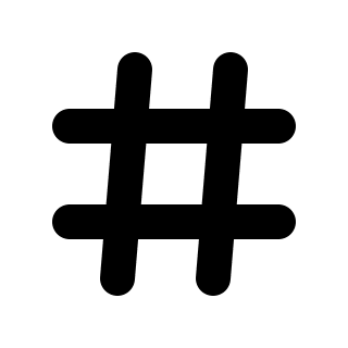 Hash Symbol Free Open-Source SVG Icon (Pepicons)