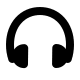 Headphone (Pepicons) Free Open-Source SVG Icon