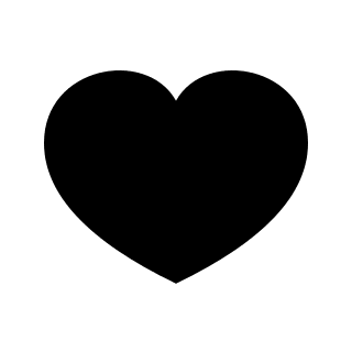 Heart Shape Free Open-Source SVG Icon (Pepicons)