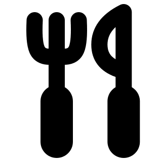 Knife and Fork Dining Utensils Free Open-Source SVG Icon (Pepicons)