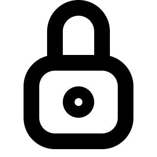 Closed Lock (Pepicons) Free Open-Source SVG Icon (Pepicons)