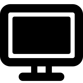 Computer Monitor Display Free Open-Source SVG Icon (Pepicons)