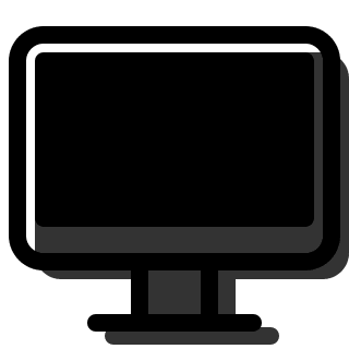 Monitor with Print Function Free Open-Source SVG Icon (Pepicons)