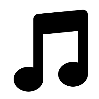 Double Music Note (Pepicons) Free Open-Source SVG Icon (Pepicons)