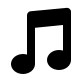 Double Music Note (Pepicons) Free Open-Source SVG Icon