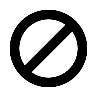 No Entry Sign Free Open-Source SVG Icon (Pepicons)