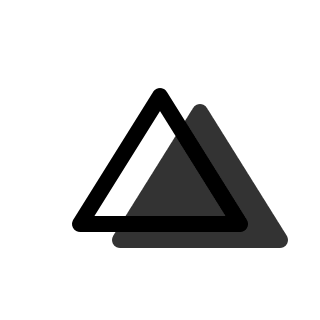 Triangle Up Print (Pepicons) Free Open-Source SVG Icon (Pepicons)