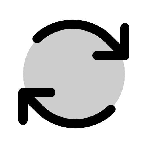 Clockwise Arrows (Duotone) Free Open-Source SVG Icon (Phosphor)