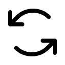 Counter-Clockwise Arrows (Phosphor) Free Open-Source SVG Icon