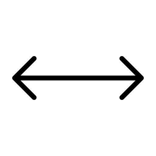 Horizontal Arrows (Thin) Free Open-Source SVG Icon (Phosphor)