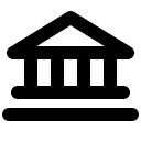 Bold Bank Building (Phosphor) Free Open-Source SVG Icon