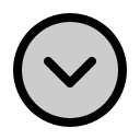 Downward Caret in Circle (Duotone) Free Open-Source SVG Icon