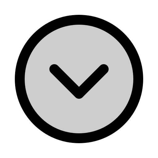 Downward Caret in Circle (Duotone) Free Open-Source SVG Icon (Phosphor)