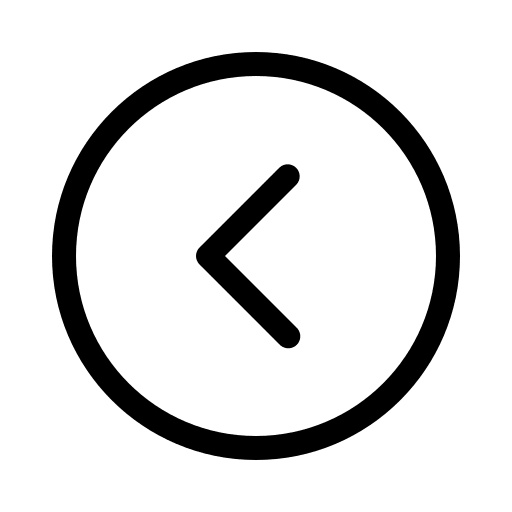 Left Caret Circle (Light) Free Open-Source SVG Icon (Phosphor)