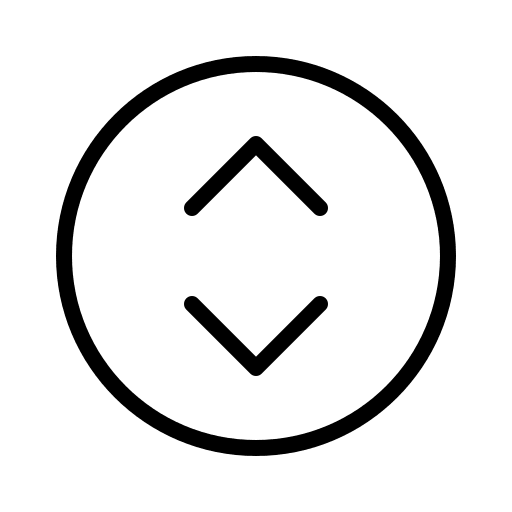 Thin Circular Up and Down Caret Free Open-Source SVG Icon (Phosphor)