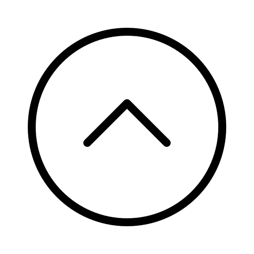 Thin Upward Caret in Circle (Phosphor) Free Open-Source SVG Icon (Phosphor)