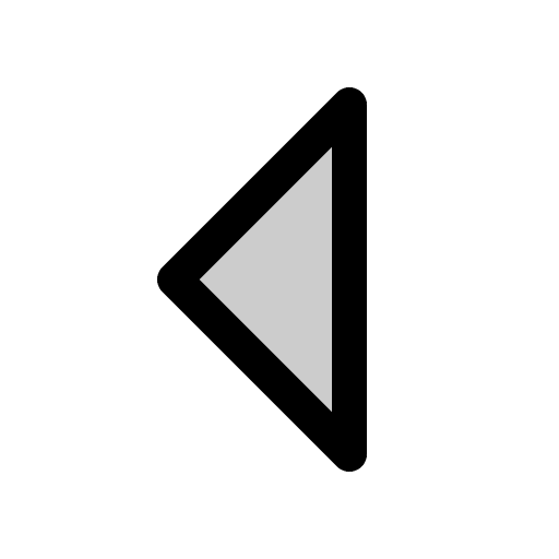 Left Caret Arrow (Duotone) Free Open-Source SVG Icon (Phosphor)