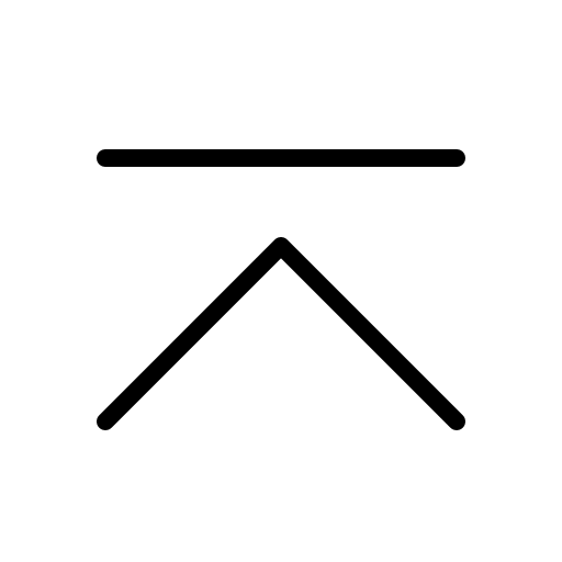 Thin Upward Caret (Phosphor) Free Open-Source SVG Icon (Phosphor)