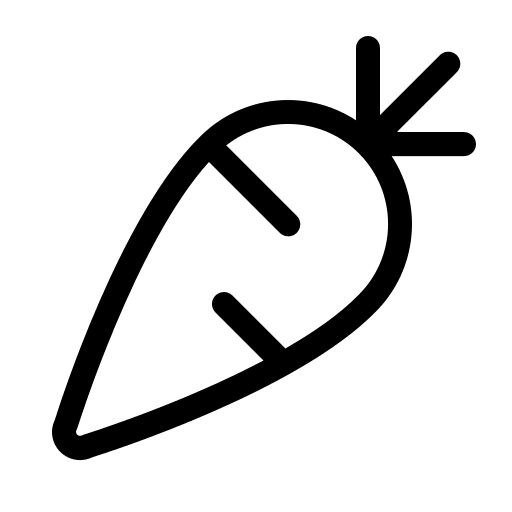 Light Carrot (Phosphor) Free Open-Source SVG Icon (Phosphor)