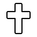 Thin Cross Symbol (Phosphor) Free Open-Source SVG Icon