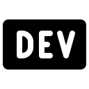 Dev.to Logo (Filled) Free Open-Source SVG Icon