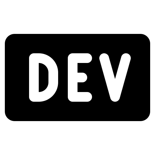 Dev.to Logo (Filled) Free Open-Source SVG Icon (Phosphor)