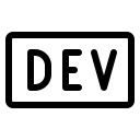 Dev.to Logo (Light) Free Open-Source SVG Icon