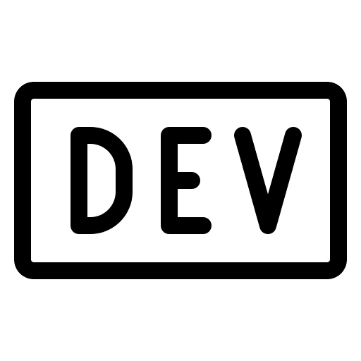 Dev.to Logo (Light) Free Open-Source SVG Icon (Phosphor)