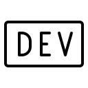 Dev.to Logo (Thin) Free Open-Source SVG Icon