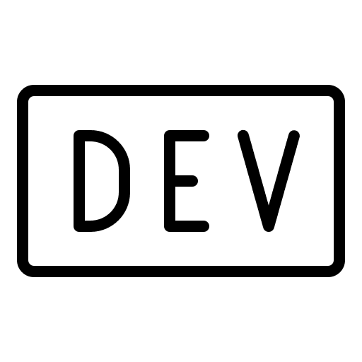 Dev.to Logo (Thin) Free Open-Source SVG Icon (Phosphor)