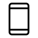 Mobile Device with Light (Phosphor) Free Open-Source SVG Icon