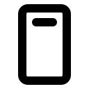 Bold Mobile Device Speaker (Phosphor) Free Open-Source SVG Icon