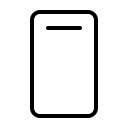 Mobile Speaker Device (Thin) Free Open-Source SVG Icon