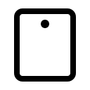 Tablet Device with Camera (Phosphor) Free Open-Source SVG Icon