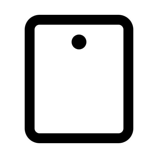 Tablet Device with Camera (Phosphor) Free Open-Source SVG Icon (Phosphor)