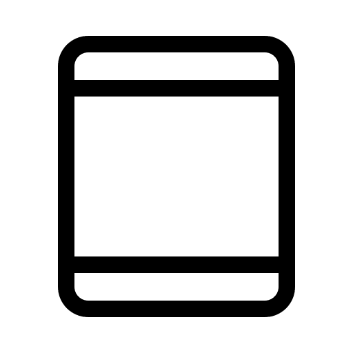 Tablet Light Device (Phosphor) Free Open-Source SVG Icon (Phosphor)