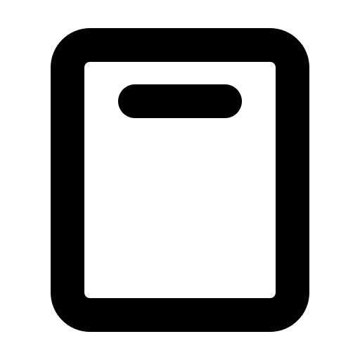 Bold Tablet with Speaker Free Open-Source SVG Icon (Phosphor)