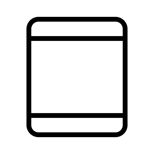 Thin Tablet Device (Phosphor) Free Open-Source SVG Icon (Phosphor)