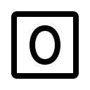 Square with Number Zero (Phosphor) Free Open-Source SVG Icon