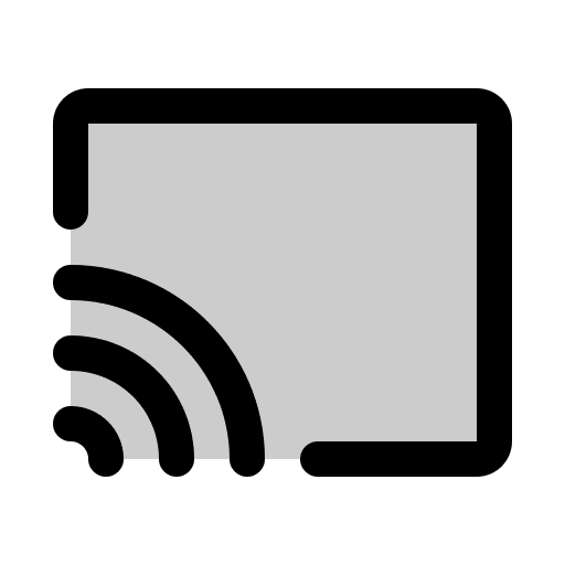 Screencasting Feature (Duotone) Free Open-Source SVG Icon (Phosphor)