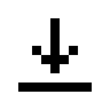 Downward Arrow Bar Free Open-Source SVG Icon (Pixelarticons)